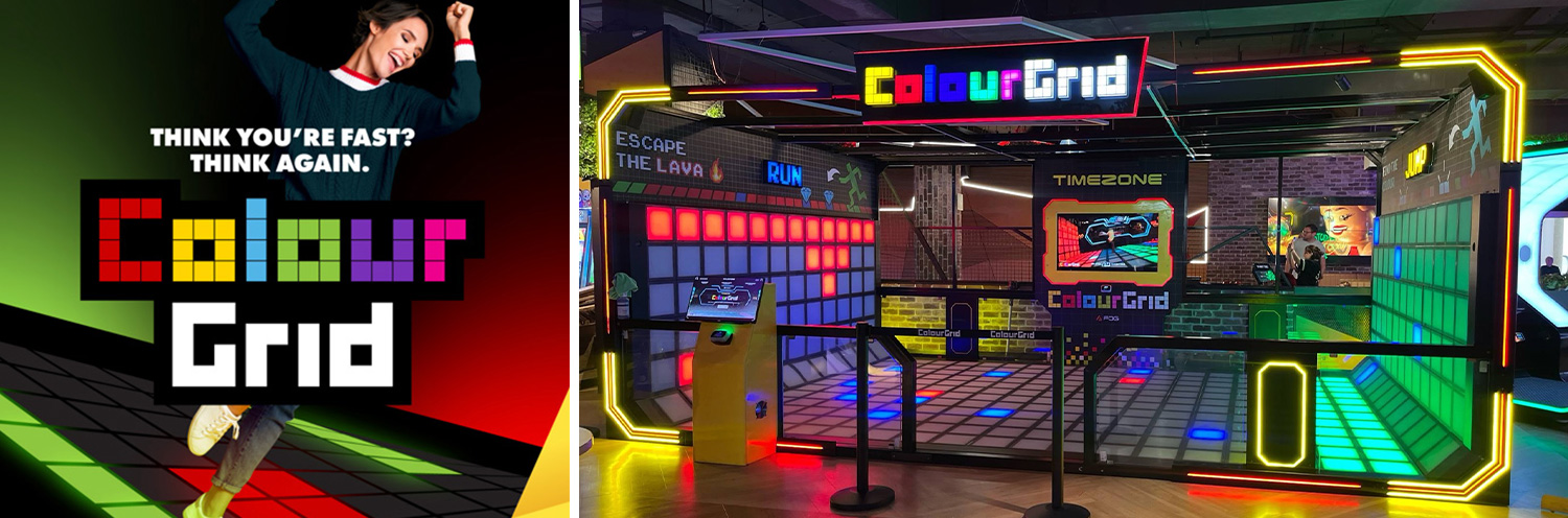 Colour Grid Attraction at Timezone