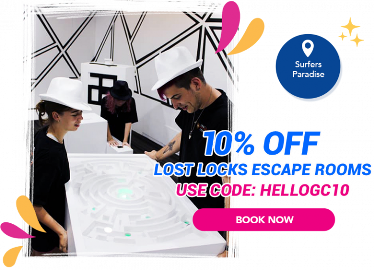 Get 10 OFF at Lost Locks Escape Rooms Hello Gold Coast