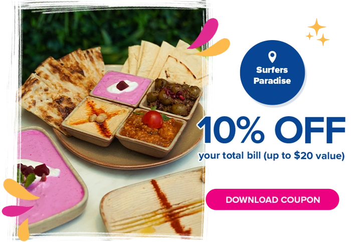 Discount Coupon at Shiraz Persian Restaurant Surfers Paradise