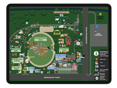 Mudgeeraba Show Map