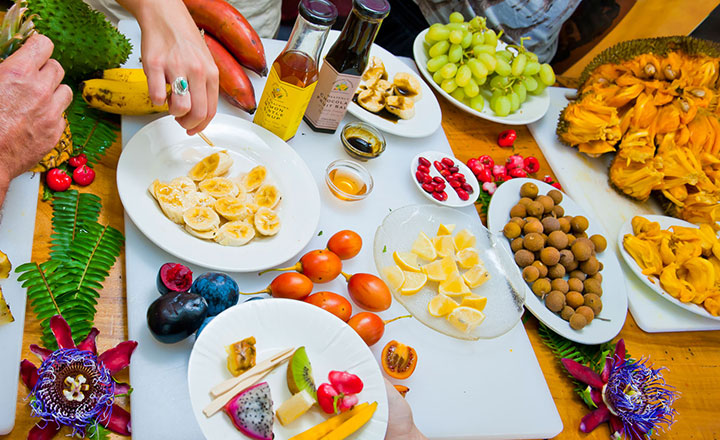 Fruit tasting at Tropical Fruit World